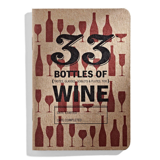 33 Books Co. - 33 Bottles Of Wine Tasting Journals