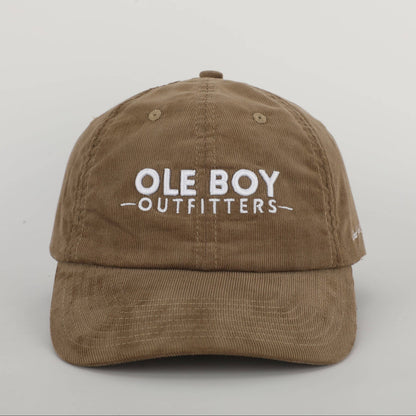 Ole Boy Outfitters - OLE BOY Classic Logo Corduroy Dad Hat - Tan