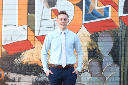 Tough Apparel - Pastel - Pastel Flower Tie: 3.25" Standard Tie