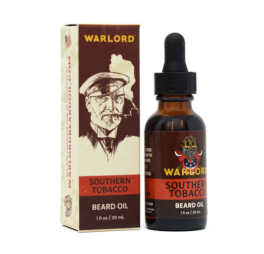 Warlord - Men's Grooming Essentials | Veteran Owned - Southern Tobacco Beard Oil: 1 oz.
