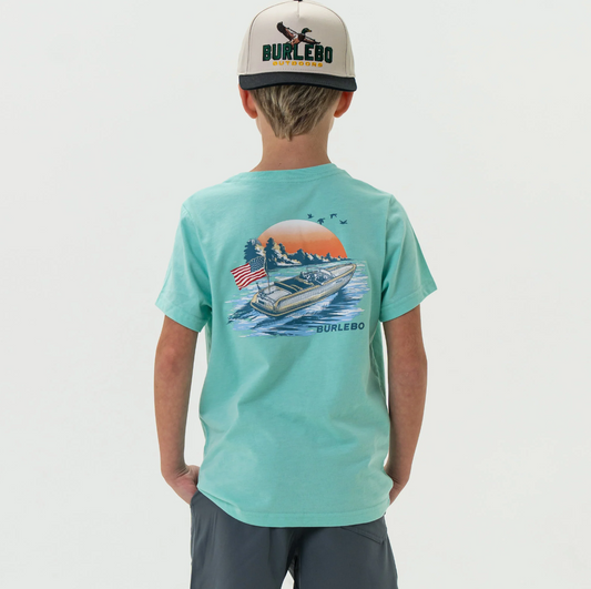 Burlebo - Youth Short Sleeve Lake Weekend Island Reef