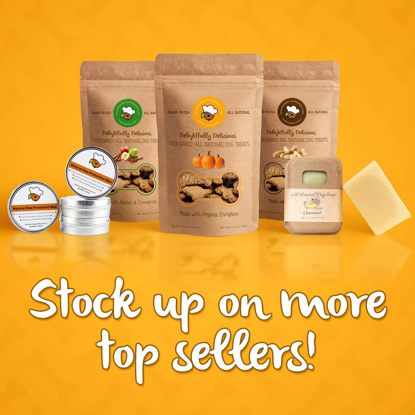 Delightfully Delicious Dog Treats - Organic Pumpkin Dog Treats