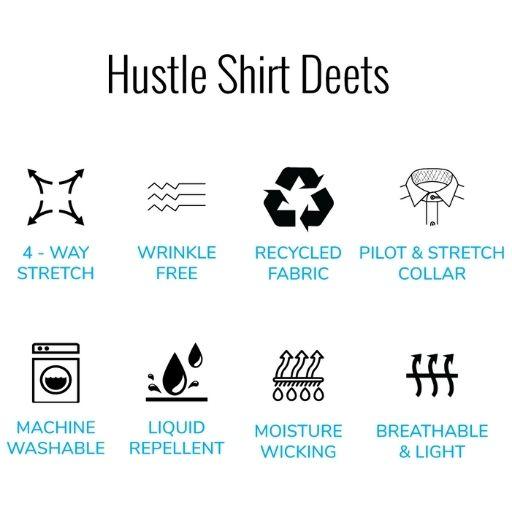 Tough Apparel - Blue Hustle Dress Shirt - Long Sleeve Regular Fit