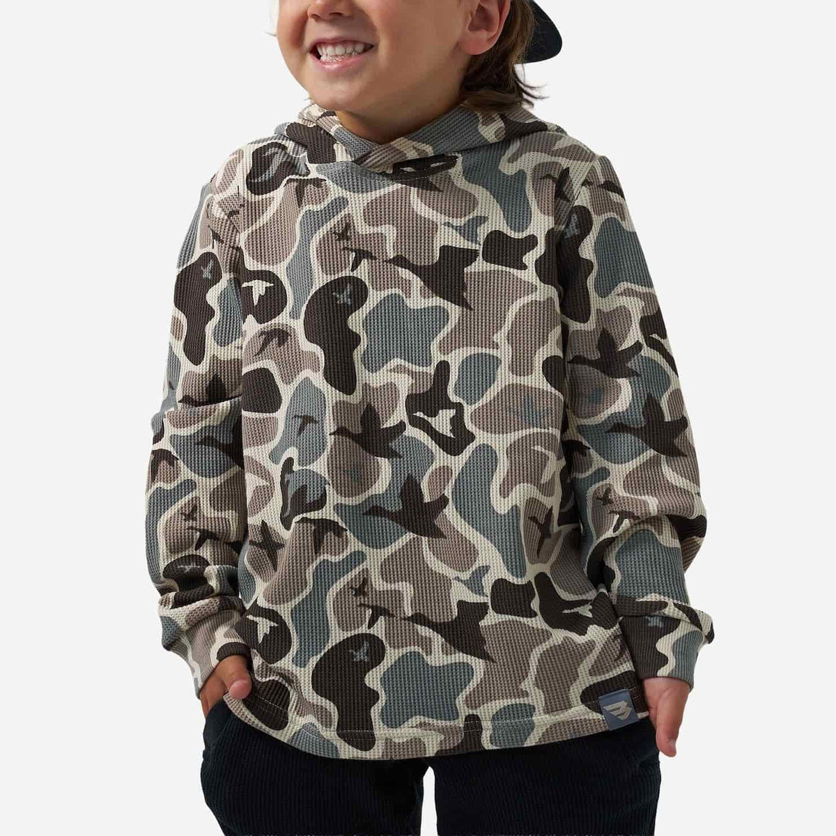 Youth Thermal Hoodie-Mallard Mayhem Camo