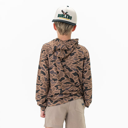 Burlebo- Youth Performance Hoodie Gauge Camo