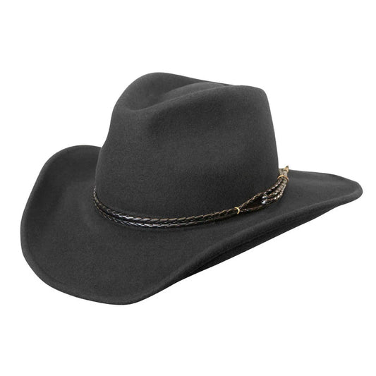 Conner Hats - Outlaw Western Australian Wool Hat in Black