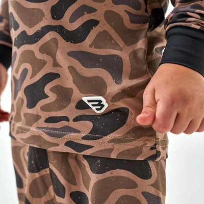 Youth Pajama Set in Gauge Camo